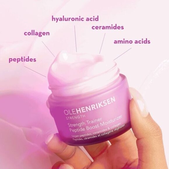 Ole Henriksen—Strength Trainer Peptide Boost Moisturizer—Deluxe Mini (7mL) *NIB* - Picture 6 of 8